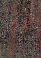 Wallaba (Eperua falcata): radiale Oberfläche nach Bewitterung und Harzaustritt (natürliche Größe)