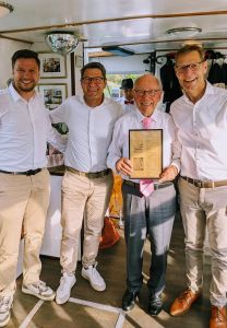 3 Generationen Wehmeyer: v.l.n.r.: Hendrik, Heiner, Heinrich, Klaus Wehmeyer